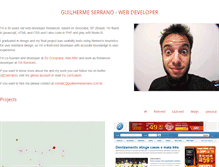 Tablet Screenshot of guilhermeserrano.com.br